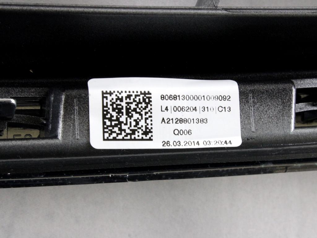 SPREDNJE OKRASNE MASKE OEM N. A2128801383 ORIGINAL REZERVNI DEL MERCEDES CLASSE E W212 BER/SW (2009 - 2016)DIESEL LETNIK 2014