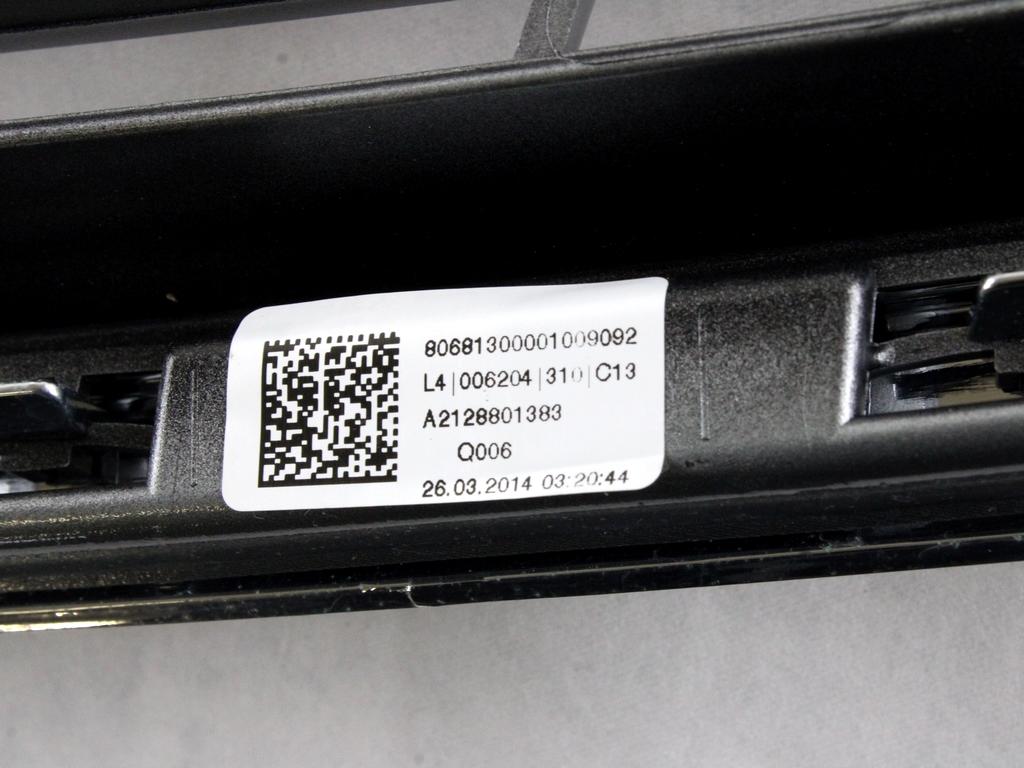 SPREDNJE OKRASNE MASKE OEM N. A2128801383 ORIGINAL REZERVNI DEL MERCEDES CLASSE E W212 BER/SW (2009 - 2016)DIESEL LETNIK 2014