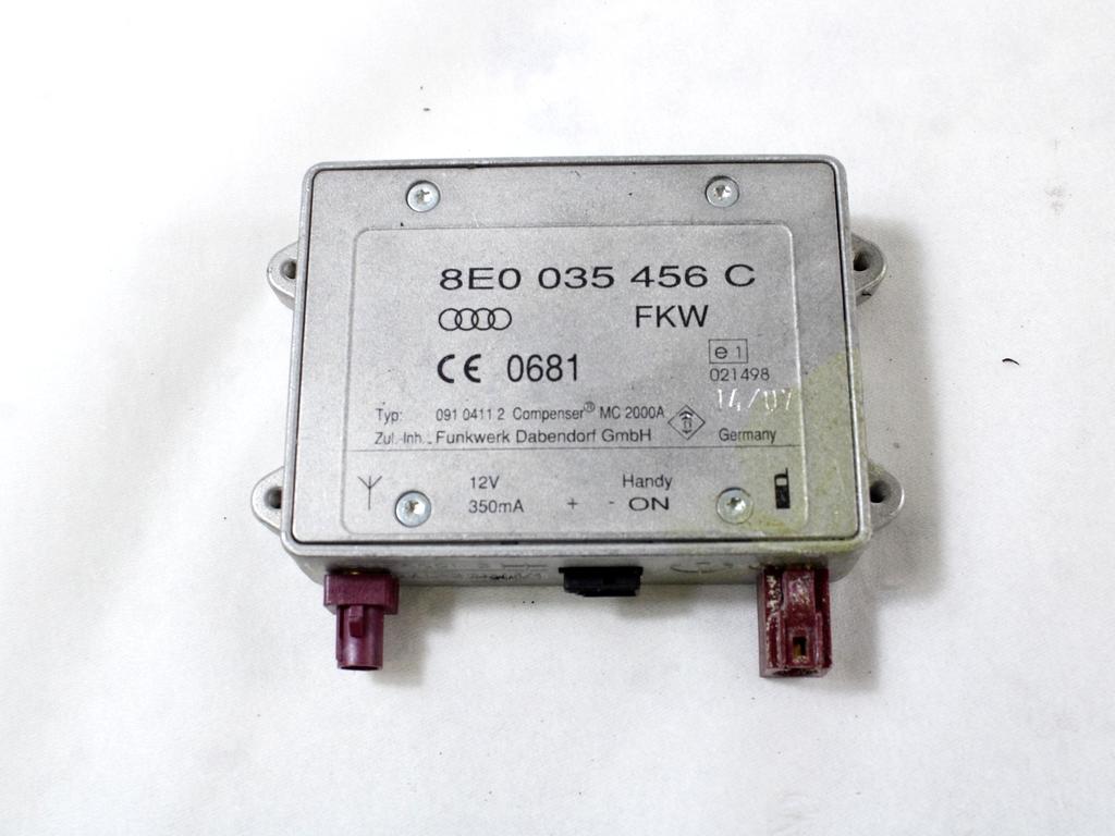 OJACEVALEC / ANTENA OEM N. 8E0035456C ORIGINAL REZERVNI DEL AUDI A6 C6 4F2 4FH 4F5 BER/SW/ALLROAD (07/2004 - 10/2008) DIESEL LETNIK 2007