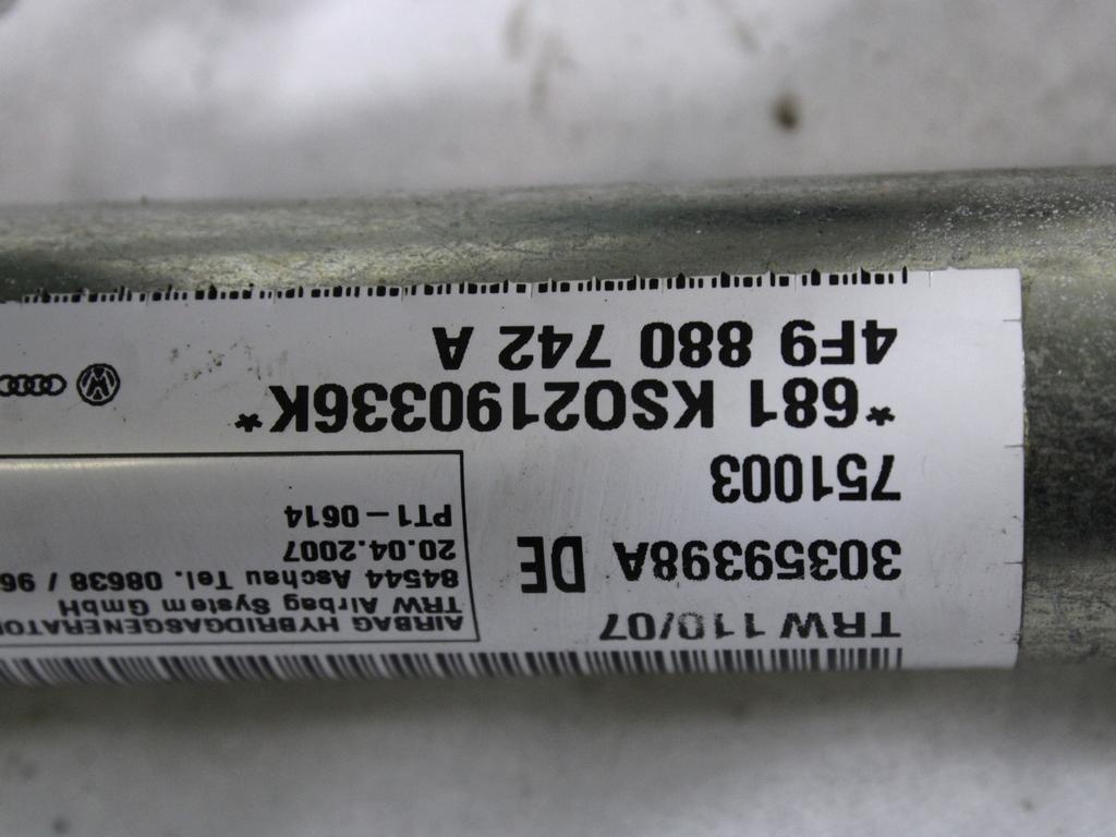 ZRACNA BLAZINA GLAVA DESNA OEM N. 4F9880742A ORIGINAL REZERVNI DEL AUDI A6 C6 4F2 4FH 4F5 BER/SW/ALLROAD (07/2004 - 10/2008) DIESEL LETNIK 2007