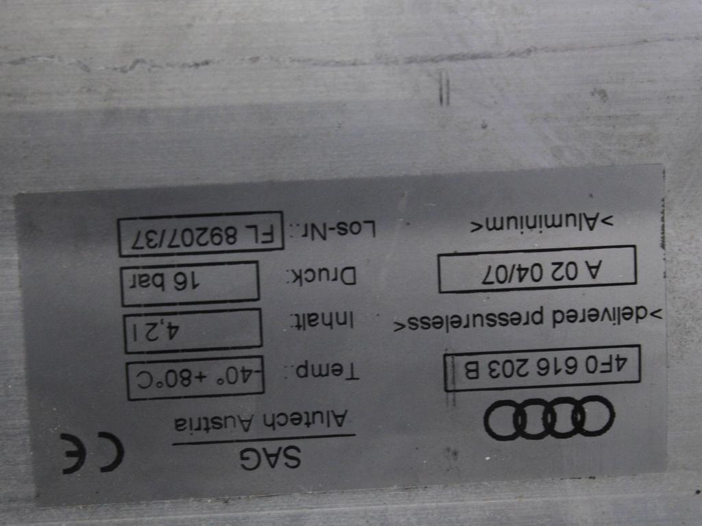 SISTEM ZRACNEGA VZMETENJA  OEM N. 4F0616203B ORIGINAL REZERVNI DEL AUDI A6 C6 4F2 4FH 4F5 BER/SW/ALLROAD (07/2004 - 10/2008) DIESEL LETNIK 2007