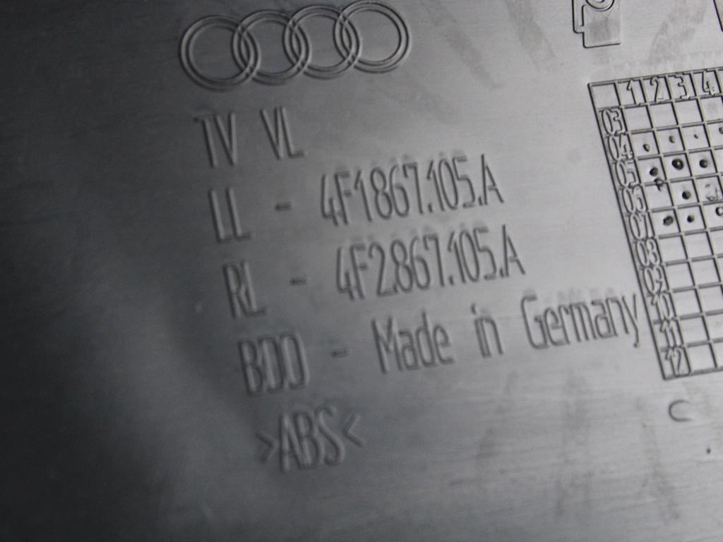 NOTRANJA OBLOGA SPREDNJIH VRAT OEM N. PNASTADA6C6SW5P ORIGINAL REZERVNI DEL AUDI A6 C6 4F2 4FH 4F5 BER/SW/ALLROAD (07/2004 - 10/2008) DIESEL LETNIK 2007