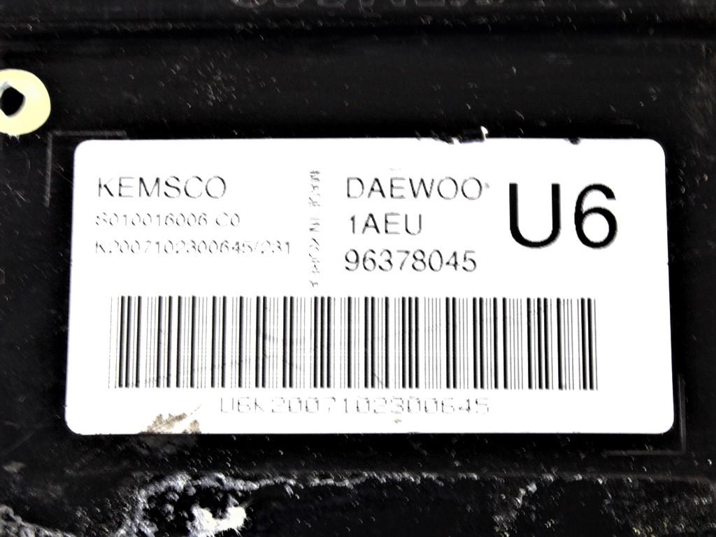 OSNOVNA KRMILNA ENOTA DDE / MODUL ZA VBRIZGAVANJE OEM N. 96378045 ORIGINAL REZERVNI DEL DAEWOO NUBIRA J100 (1997 - 2003)BENZINA LETNIK 2001