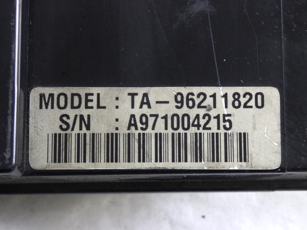 KONTROLNA ENOTA KLIMATSKE NAPRAVE / AVTOMATSKA KLIMATSKA NAPRAVA OEM N. 96211820 ORIGINAL REZERVNI DEL DAEWOO LEGANZA (1997 - 2002) LETNIK 1998