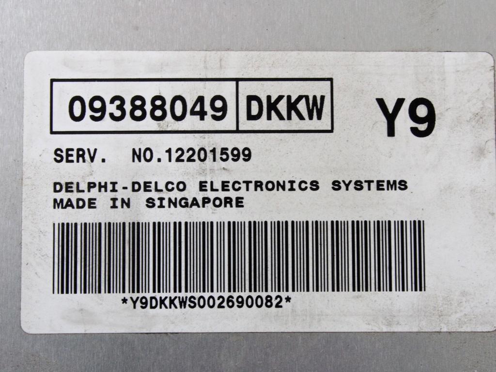 OSNOVNA KRMILNA ENOTA DDE / MODUL ZA VBRIZGAVANJE OEM N. 12201599 ORIGINAL REZERVNI DEL DAEWOO TACUMA REZZO (2000 - 2009)BENZINA LETNIK 2004