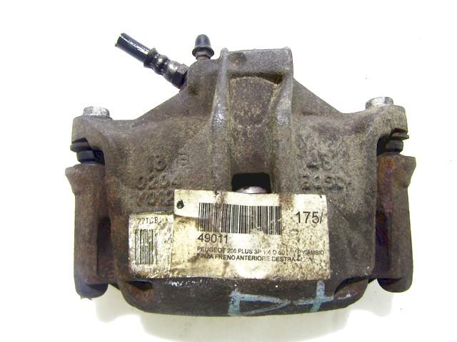 SPREDNJE DESNE ZAVORNE CELJUSTI  OEM N. 4400N9 ORIGINAL REZERVNI DEL PEUGEOT 206 PLUS T3E 2EK 2AC (2009 - 2012) DIESEL LETNIK 2010