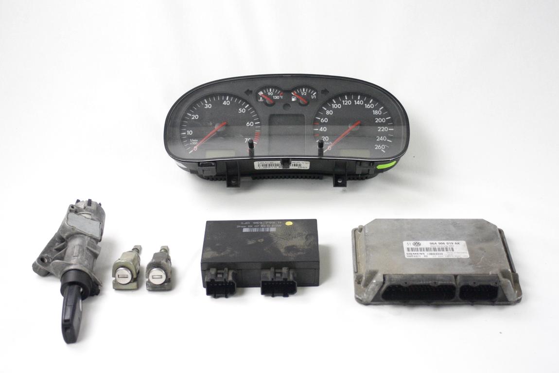 KOMPLET ODKLEPANJE IN VZIG  OEM N. 8460 KIT ACCENSIONE AVVIAMENTO ORIGINAL REZERVNI DEL VOLKSWAGEN GOLF IV 1J1 1E7 1J5 MK4 BER/SW (1998 - 2004) BENZINA LETNIK 1998