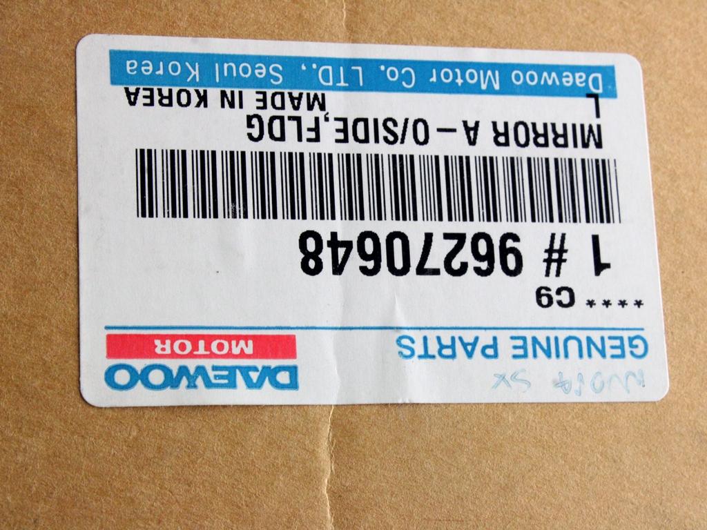 LEVO OGLEDALO OEM N. 96270648 ORIGINAL REZERVNI DEL DAEWOO NUBIRA J100 (1997 - 2003)BENZINA LETNIK 1997