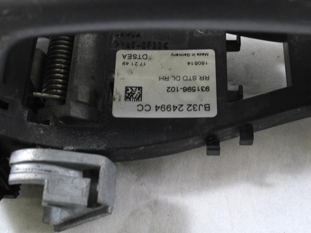 ZUNANJA KLJUKA ZADNJA DESNA VRATA OEM N. LR040308 ORIGINAL REZERVNI DEL LAND ROVER RANGE ROVER EVOQUE L538 (2012 - 2016)DIESEL LETNIK 2014