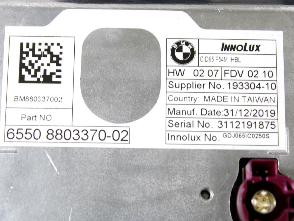 NAVIGCIJA  OEM N. 65508803370 ORIGINAL REZERVNI DEL MINI ONE - COOPER F55 / F56 / F57 (DAL 2018)BENZINA LETNIK 2020