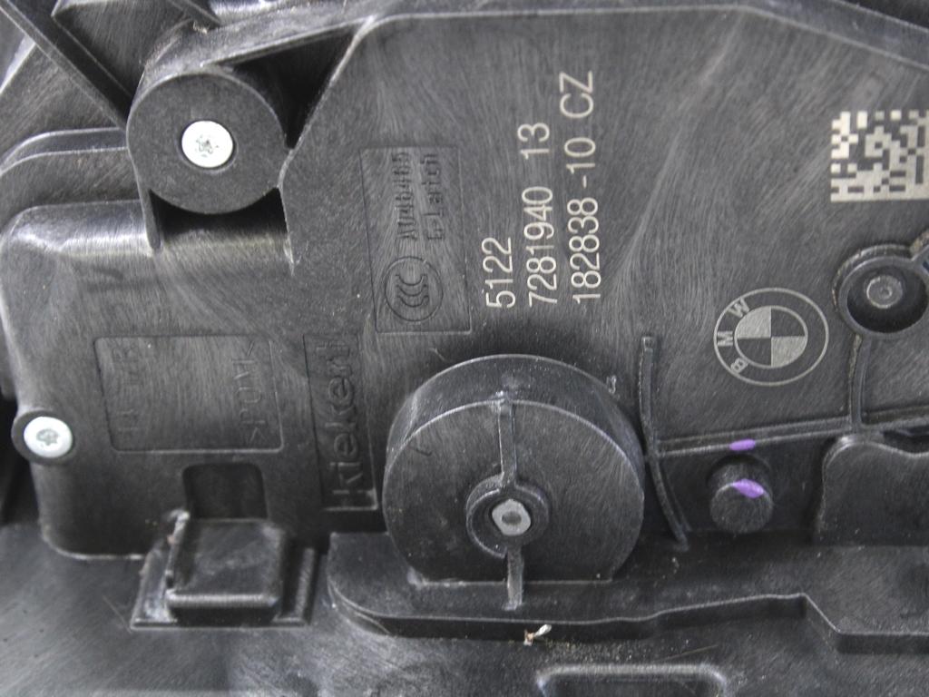 CENTRALNO ZAKLEPANJE ZADNJIH DESNIH VRAT OEM N. 51227281940 ORIGINAL REZERVNI DEL MINI ONE - COOPER F55 / F56 / F57 (DAL 2018)BENZINA LETNIK 2020