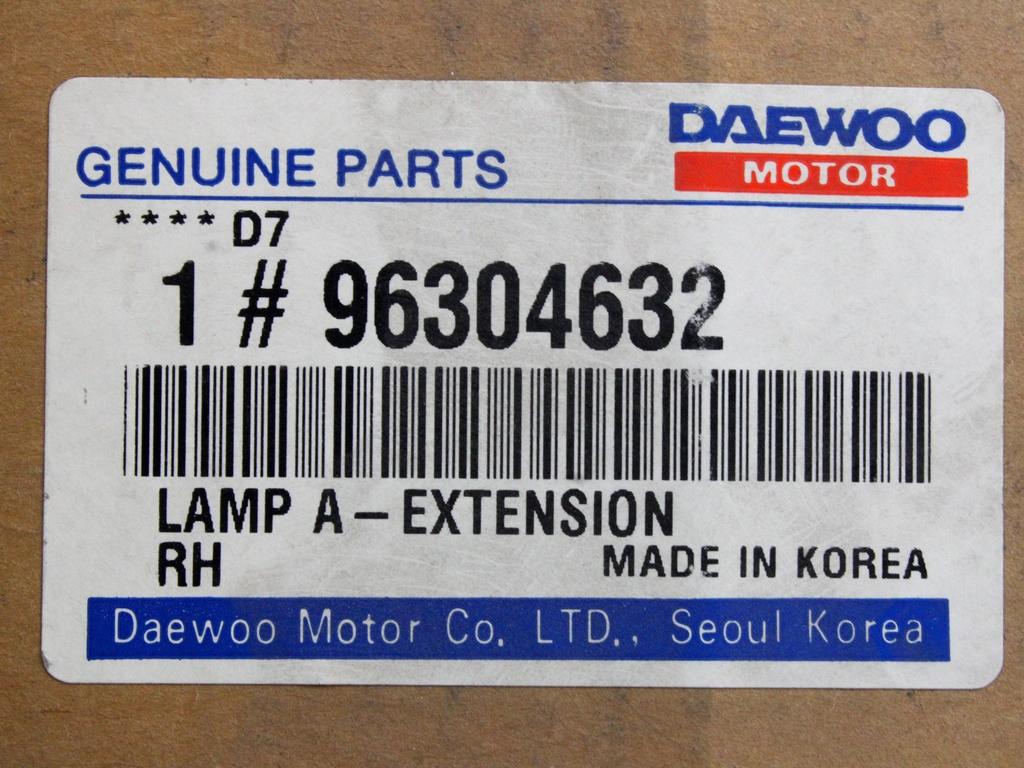 ZADNJI DESNI ZAROMETI OEM N. 96304632 ORIGINAL REZERVNI DEL DAEWOO LANOS T100 (1997 - 2002)BENZINA LETNIK 2000