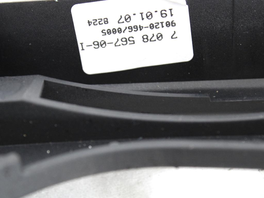 SREDINSKA KONZOLA  OEM N. 51167078567 ORIGINAL REZERVNI DEL BMW SERIE 1 BER/COUPE/CABRIO E81/E82/E87/E88 LCI R (2007 - 2013) DIESEL LETNIK 2007