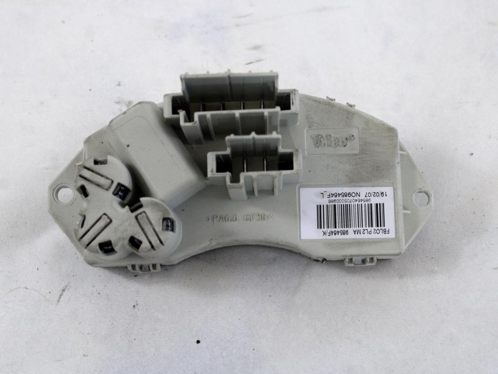 REGULATOR PREZRACEVANJA OEM N. 64119266185 ORIGINAL REZERVNI DEL BMW SERIE 1 BER/COUPE/CABRIO E81/E82/E87/E88 LCI R (2007 - 2013) DIESEL LETNIK 2007