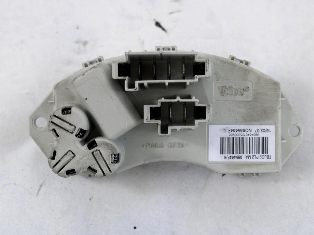 REGULATOR PREZRACEVANJA OEM N. 64119266185 ORIGINAL REZERVNI DEL BMW SERIE 1 BER/COUPE/CABRIO E81/E82/E87/E88 LCI R (2007 - 2013) DIESEL LETNIK 2007