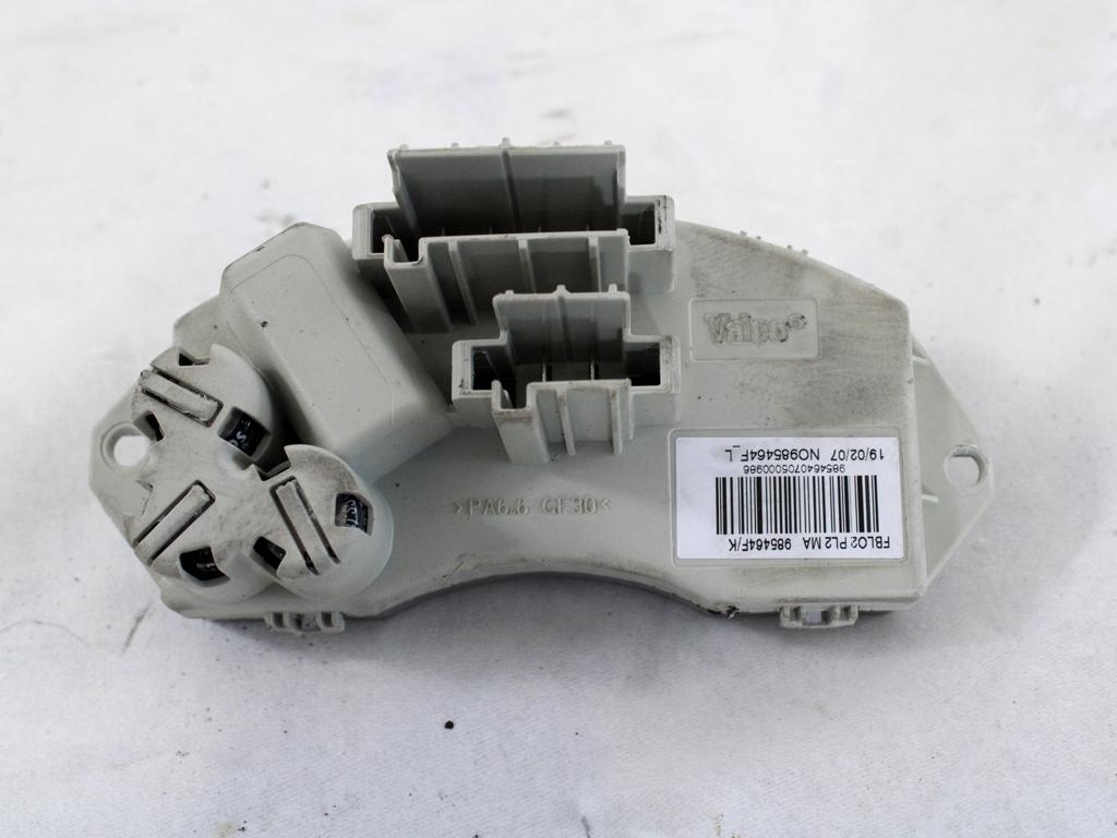 REGULATOR PREZRACEVANJA OEM N. 64119266185 ORIGINAL REZERVNI DEL BMW SERIE 1 BER/COUPE/CABRIO E81/E82/E87/E88 LCI R (2007 - 2013) DIESEL LETNIK 2007