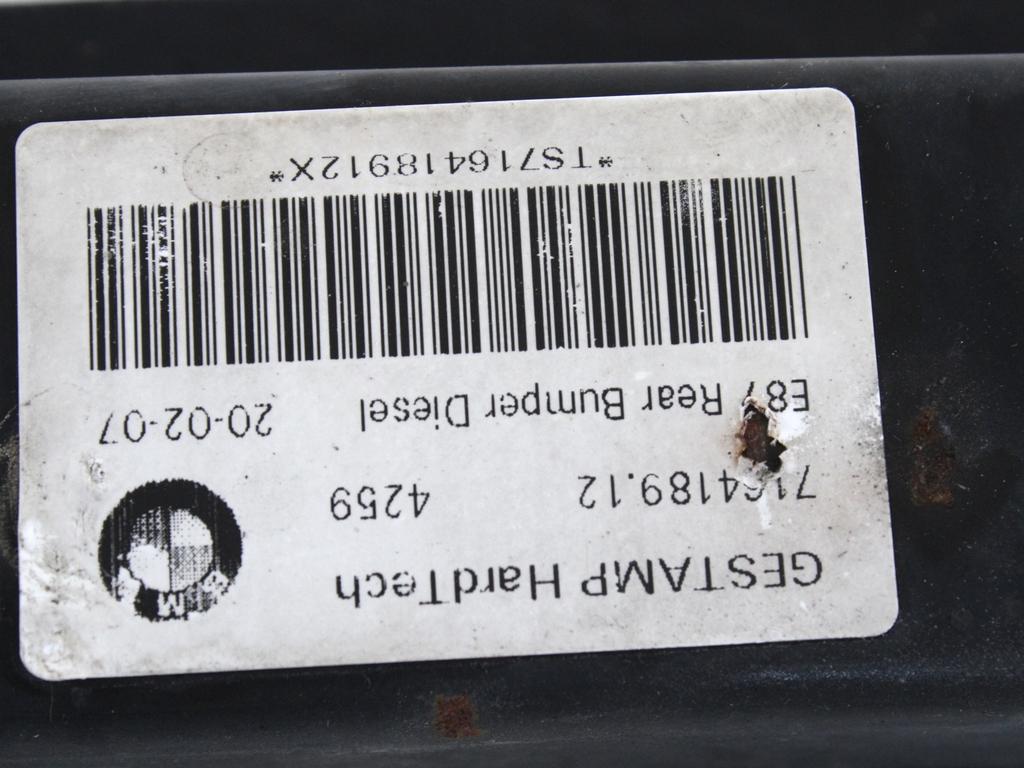 TRAVERZA ZADNJEGA ODBIJACA  OEM N. 7164189 ORIGINAL REZERVNI DEL BMW SERIE 1 BER/COUPE/CABRIO E81/E82/E87/E88 LCI R (2007 - 2013) DIESEL LETNIK 2007