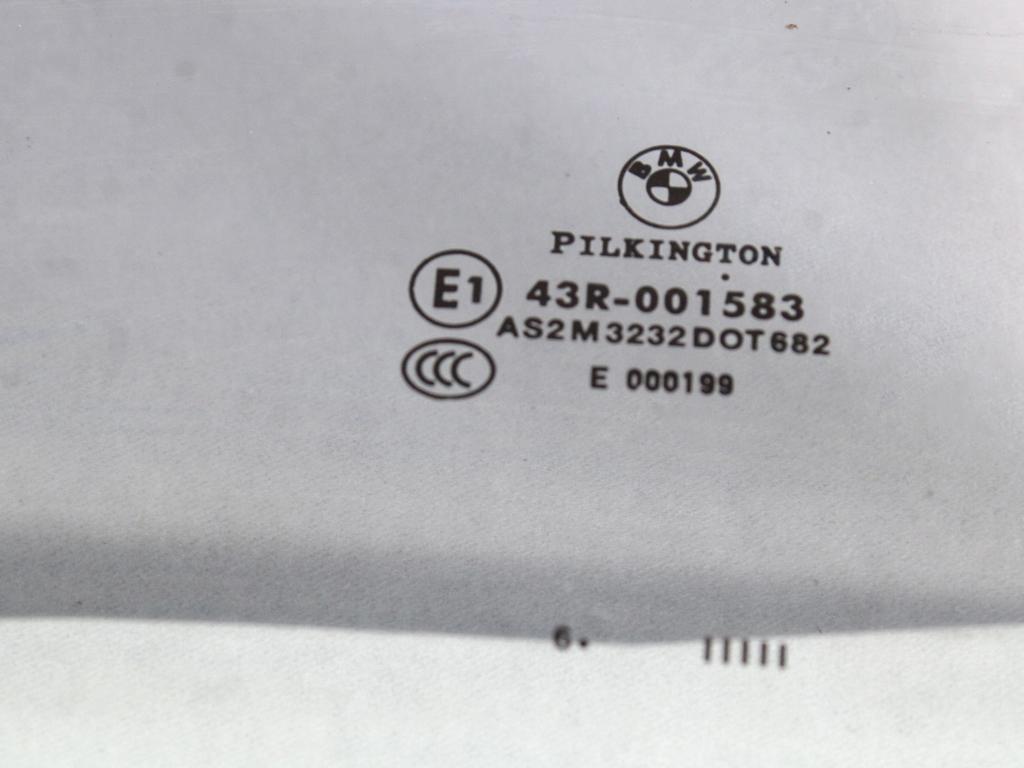 STEKLO ZADNJIH DESNIH VRAT OEM N. 51357067794 ORIGINAL REZERVNI DEL BMW SERIE 1 BER/COUPE/CABRIO E81/E82/E87/E88 LCI R (2007 - 2013) DIESEL LETNIK 2007