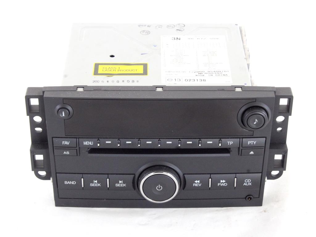 RADIO CD / OJACEVALNIK / IMETNIK HIFI OEM N. 96672509 ORIGINAL REZERVNI DEL CHEVROLET CAPTIVA MK1 C100 (2006 - 2011) DIESEL LETNIK 2009