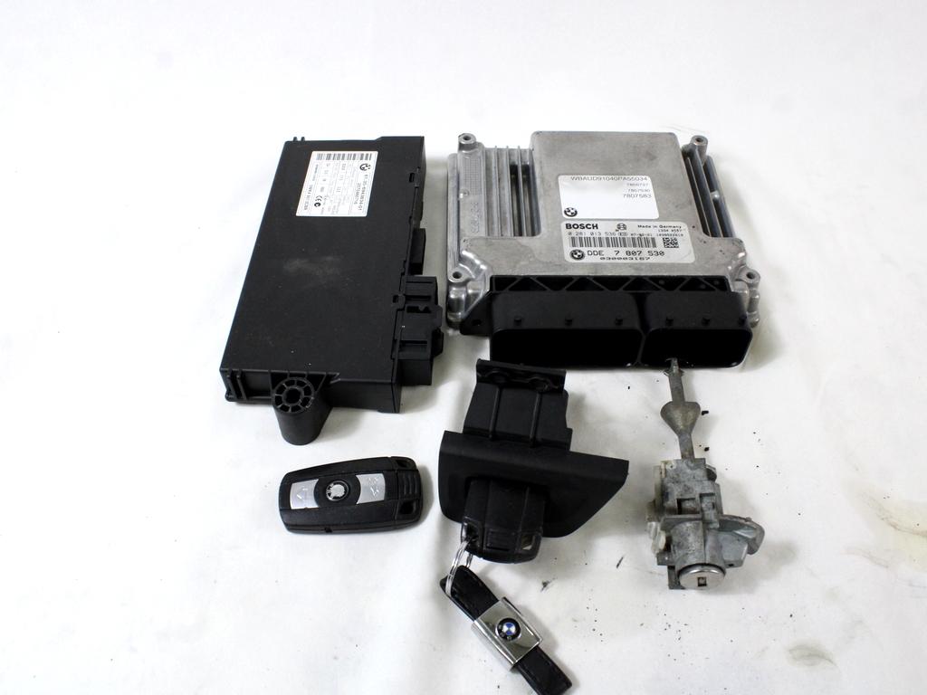 KOMPLET ODKLEPANJE IN VZIG  OEM N. 58303 KIT ACCENSIONE AVVIAMENTO ORIGINAL REZERVNI DEL BMW SERIE 1 BER/COUPE/CABRIO E81/E82/E87/E88 LCI R (2007 - 2013) DIESEL LETNIK 2007