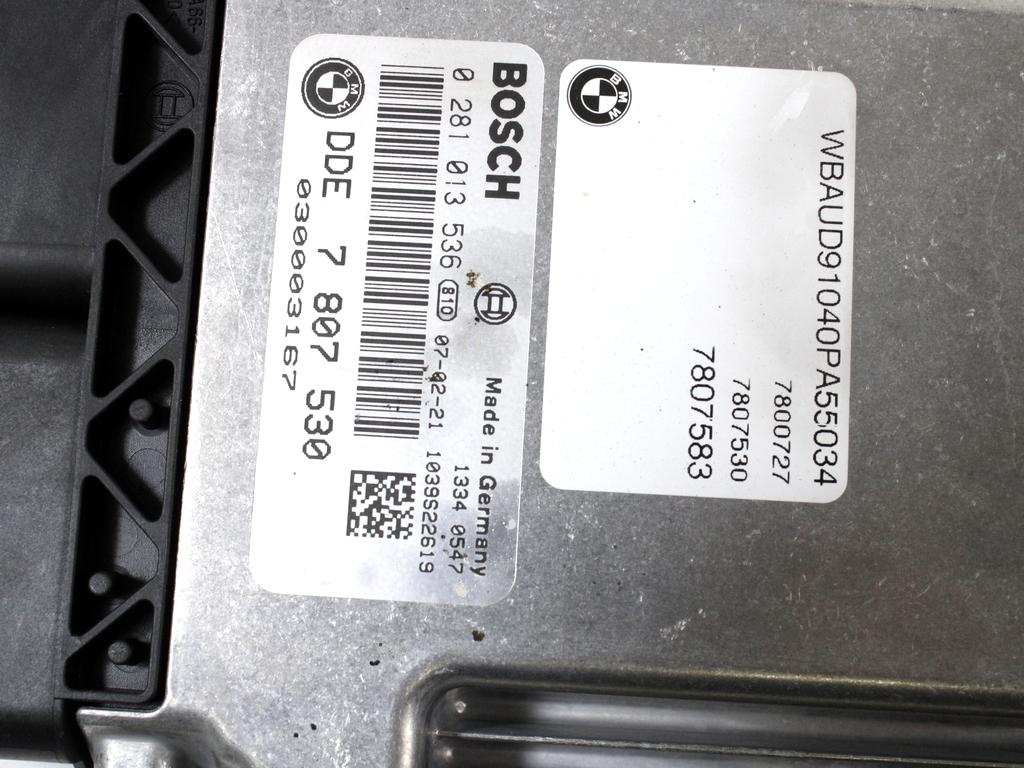 KOMPLET ODKLEPANJE IN VZIG  OEM N. 58303 KIT ACCENSIONE AVVIAMENTO ORIGINAL REZERVNI DEL BMW SERIE 1 BER/COUPE/CABRIO E81/E82/E87/E88 LCI R (2007 - 2013) DIESEL LETNIK 2007