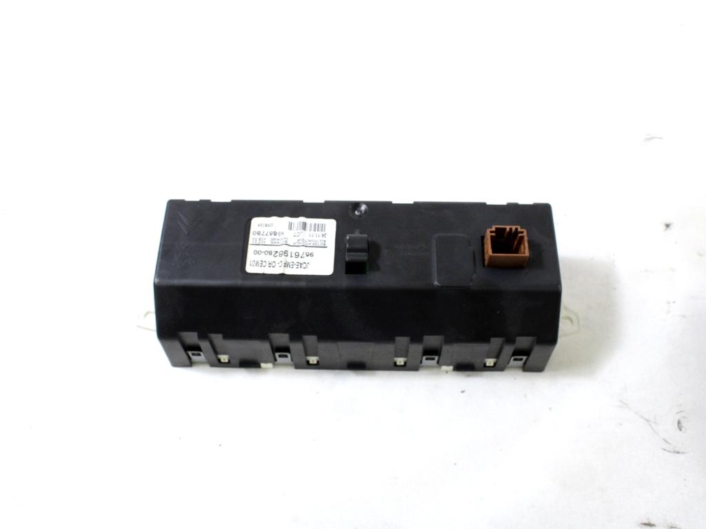 POTOVALNI RACUNALNIK OEM N. 9676198280 ORIGINAL REZERVNI DEL CITROEN C4 MK2 (2010 - 2018) DIESEL LETNIK 2012