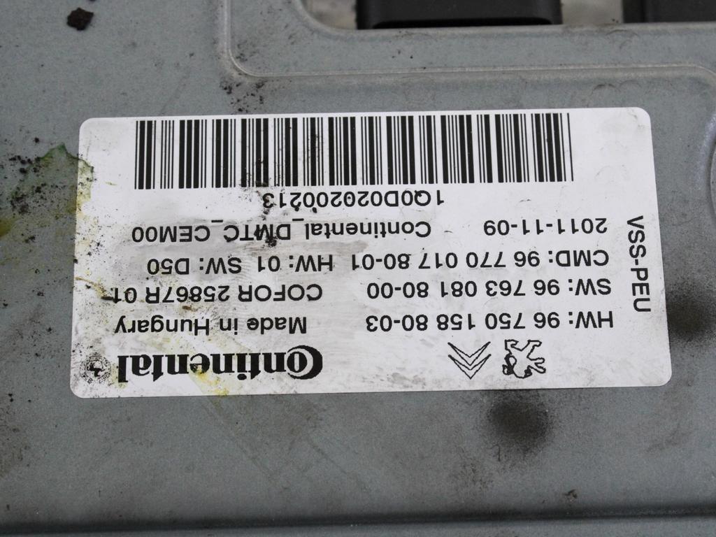 RAZNE KRMILNE ENOTE  OEM N. 9675015880 ORIGINAL REZERVNI DEL CITROEN C4 MK2 (2010 - 2018) DIESEL LETNIK 2012