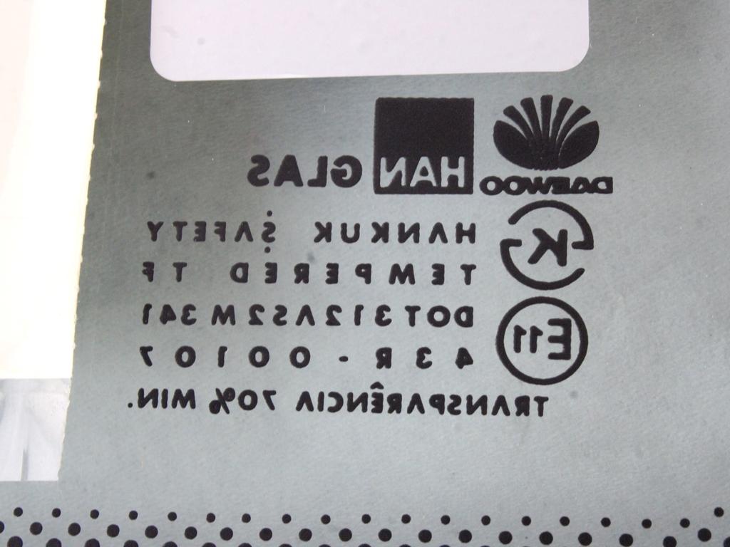 FIKSNO LEVO STEKLO OEM N. 96234662 ORIGINAL REZERVNI DEL DAEWOO LANOS T100 (1997 - 2002)BENZINA LETNIK 2000
