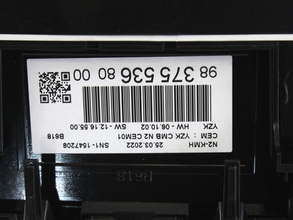 KILOMETER STEVEC OEM N. 9837553680 ORIGINAL REZERVNI DEL CITROEN C3 SX SY MK3 (DAL 2016) DIESEL LETNIK 2022