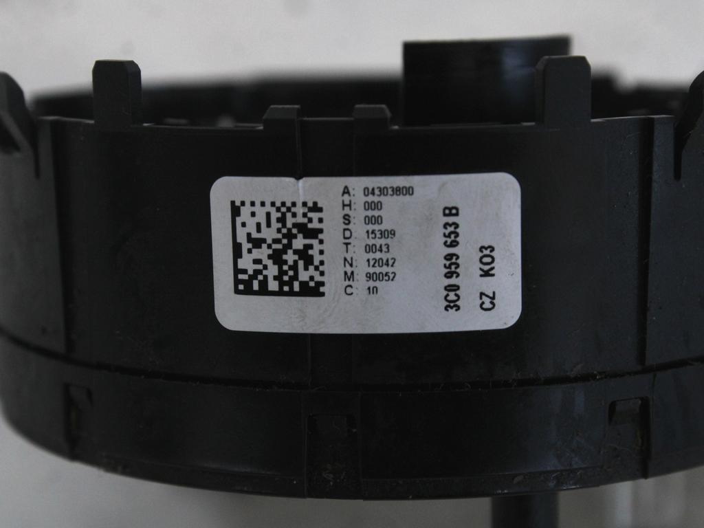 KONTAKT SPIRALA OEM N. 3C0959653B ORIGINAL REZERVNI DEL VOLKSWAGEN PASSAT B6 3C2 3C5 BER/SW (2005 - 09/2010)  DIESEL LETNIK 2009