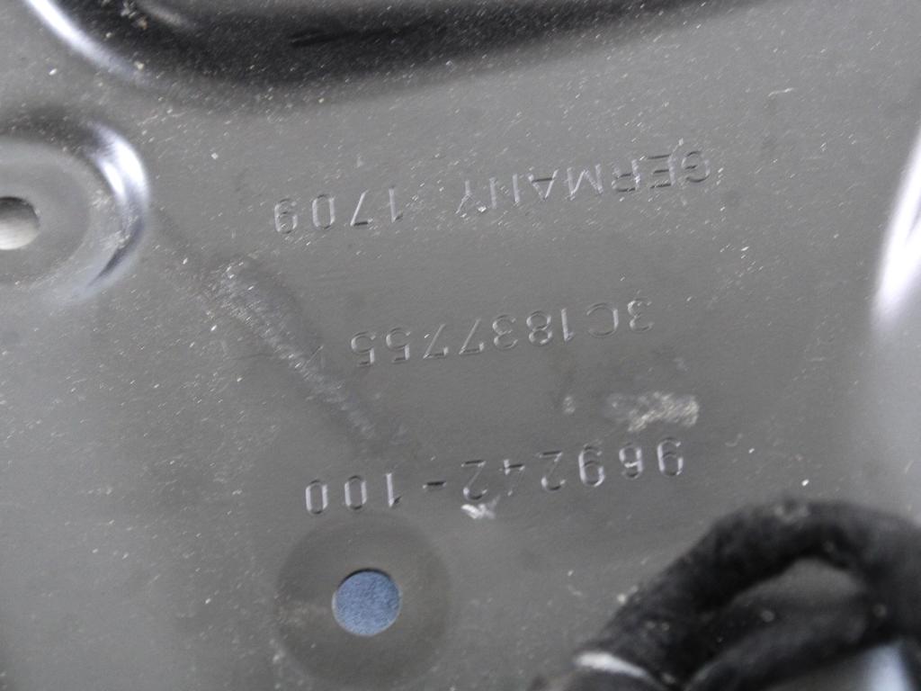 MEHANIZEM DVIGA SPREDNJIH STEKEL  OEM N. 18523 SISTEMA ALZACRISTALLO PORTA ANTERIORE ELETTR ORIGINAL REZERVNI DEL VOLKSWAGEN PASSAT B6 3C2 3C5 BER/SW (2005 - 09/2010)  DIESEL LETNIK 2009