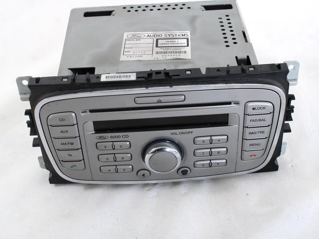 RADIO CD / OJACEVALNIK / IMETNIK HIFI OEM N. 7S7T-18C815-BA ORIGINAL REZERVNI DEL FORD GALAXY WA6 MK2 (2006 - 2015)DIESEL LETNIK 2007