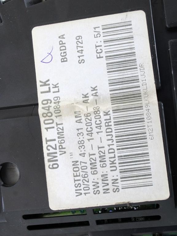 KOMPLET ODKLEPANJE IN VZIG  OEM N. 19440 KIT ACCENSIONE AVVIAMENTO ORIGINAL REZERVNI DEL FORD GALAXY WA6 MK2 (2006 - 2015)DIESEL LETNIK 2007