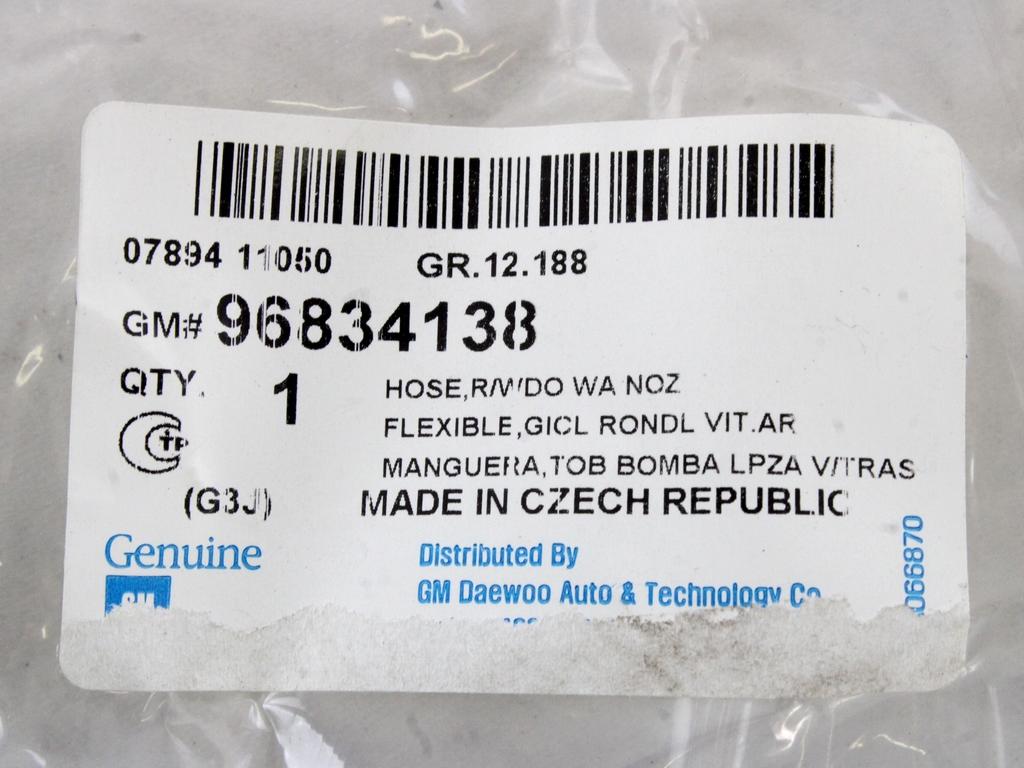 VODNA CRPALKA BRISALCEV OEM N. 96834138 ORIGINAL REZERVNI DEL CHEVROLET ORLANDO MK1 (2010 - 2018)DIESEL LETNIK 2011