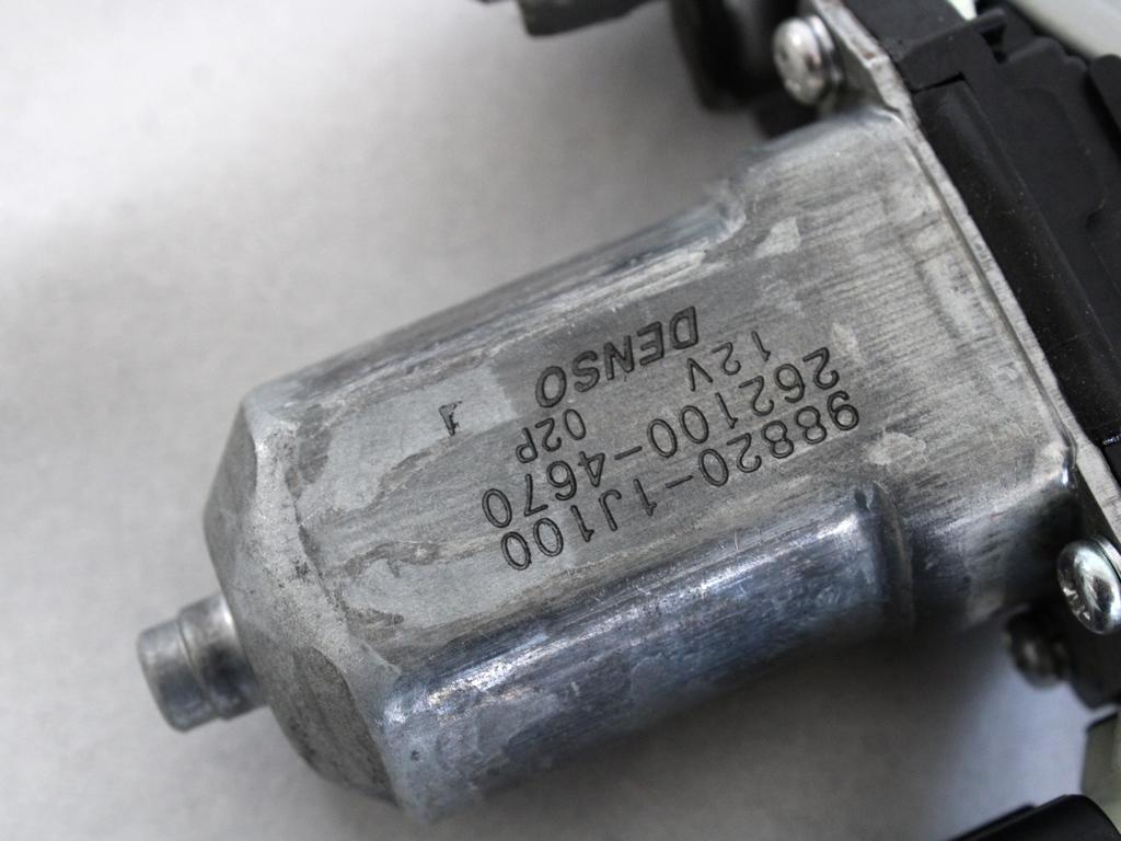 MEHANIZEM DVIGA SPREDNJIH STEKEL  OEM N. 57273 SISTEMA ALZACRISTALLO PORTA ANTERIORE ELETTR ORIGINAL REZERVNI DEL HYUNDAI I20 PB PBT MK1 R (2012 - 2014) BENZINA LETNIK 2013