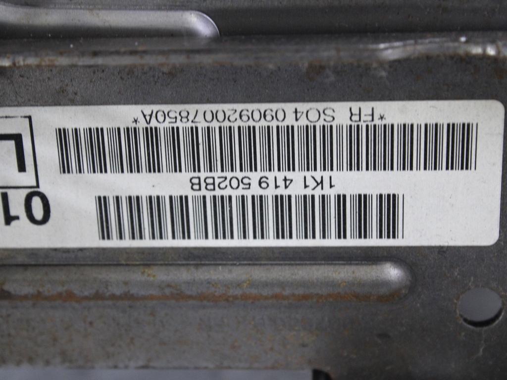 VOLANSKI DROG OEM N. 1K1419502BB ORIGINAL REZERVNI DEL VOLKSWAGEN GOLF VI 5K1 517 AJ5 MK6 (2008-2012) BENZINA LETNIK 2009