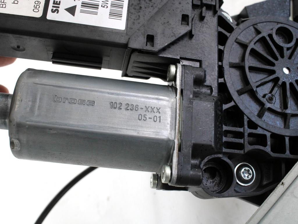 MEHANIZEM DVIGA SPREDNJIH STEKEL  OEM N. 18412 SISTEMA ALZACRISTALLO PORTA ANTERIORE ELETTR ORIGINAL REZERVNI DEL AUDI A4 B7 8EC 8ED 8HE BER/SW/CABRIO (2004 - 2007) DIESEL LETNIK 2005