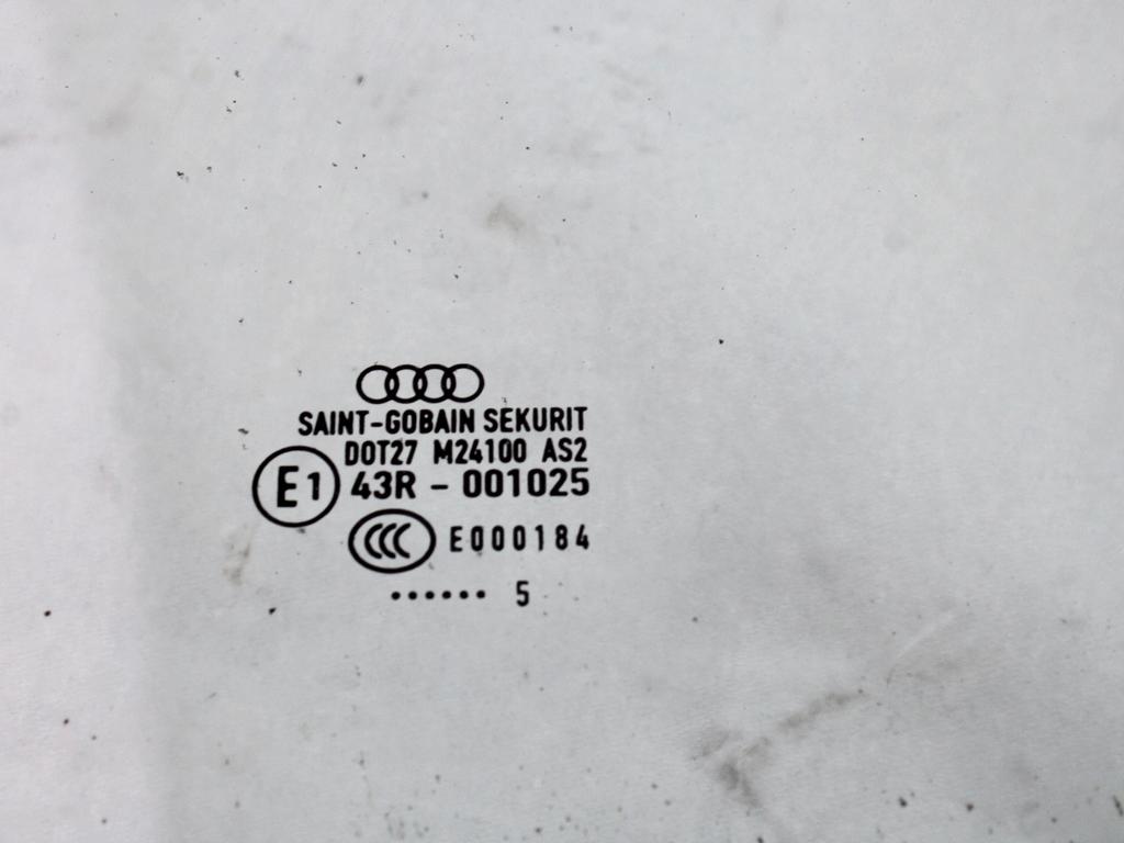 STEKLO SPREDNJIH DESNIH VRAT OEM N. 8E0845022D ORIGINAL REZERVNI DEL AUDI A4 B7 8EC 8ED 8HE BER/SW/CABRIO (2004 - 2007) DIESEL LETNIK 2005