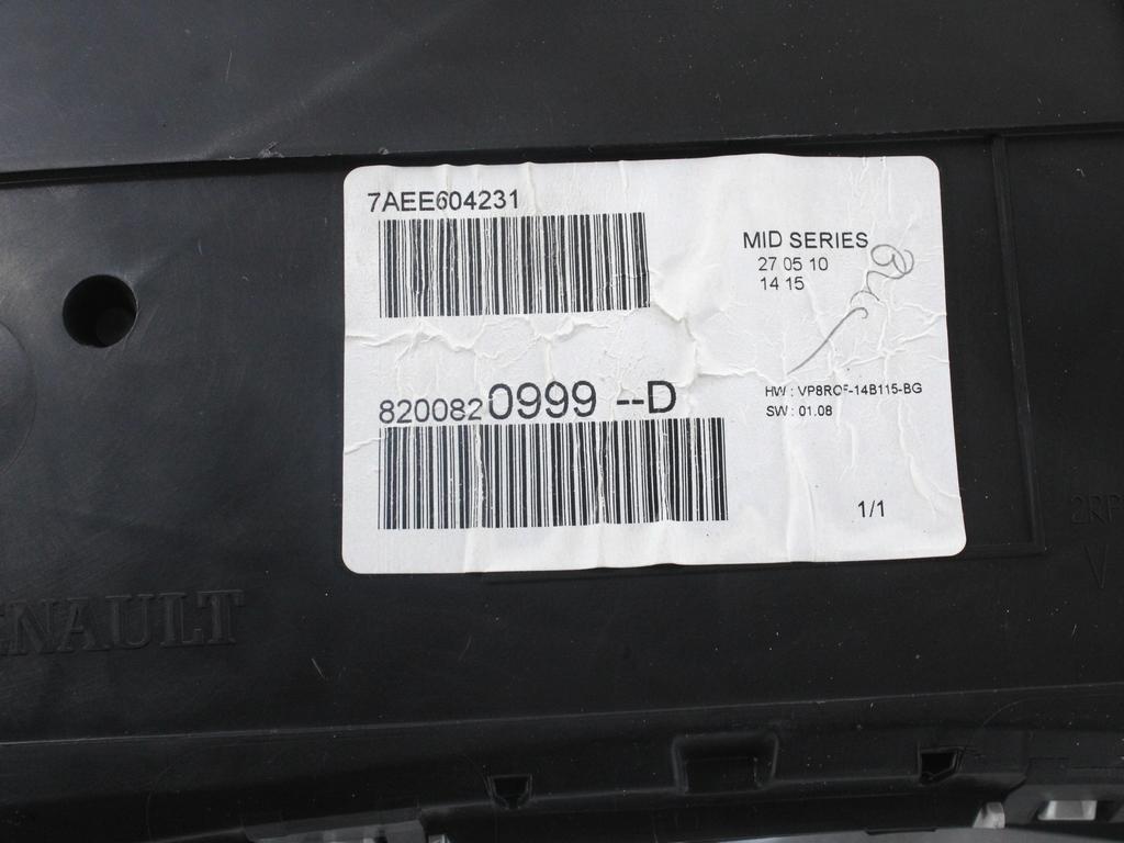 KOMPLET ODKLEPANJE IN VZIG  OEM N. 23045 KIT ACCENSIONE AVVIAMENTO ORIGINAL REZERVNI DEL RENAULT CLIO BR0//1 CR0/1 KR0/1 MK3 R (05/2009 - 2013) BENZINA LETNIK 2010