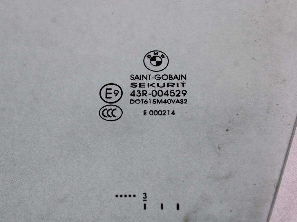 STEKLO SPREDNJIH LEVIH VRAT OEM N. 51337205849 ORIGINAL REZERVNI DEL BMW X3 F25 (2010 - 2017)DIESEL LETNIK 2013