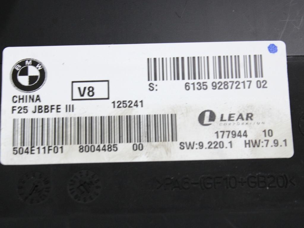 RACUNALNIK MOTORJA/REM OEM N. 61359287217 ORIGINAL REZERVNI DEL BMW X3 F25 (2010 - 2017)DIESEL LETNIK 2013