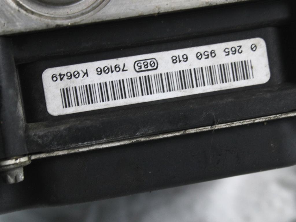 ABS AGREGAT S PUMPO OEM N. A0064313812 ORIGINAL REZERVNI DEL MERCEDES CLASSE A W169 5P C169 3P R (05/2008 - 2012) DIESEL LETNIK 2008