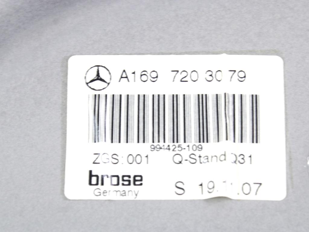 MEHANIZEM DVIGA SPREDNJIH STEKEL  OEM N. 18264 SISTEMA ALZACRISTALLO PORTA ANTERIORE ELETTR ORIGINAL REZERVNI DEL MERCEDES CLASSE A W169 5P C169 3P R (05/2008 - 2012) DIESEL LETNIK 2008