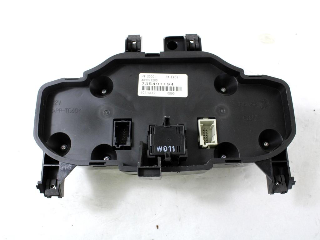 KONTROLNA ENOTA KLIMATSKE NAPRAVE / AVTOMATSKA KLIMATSKA NAPRAVA OEM N. 735491194 ORIGINAL REZERVNI DEL FIAT 500 CINQUECENTO 312 MK3 (2007 - 2015) BENZINA LETNIK 2010