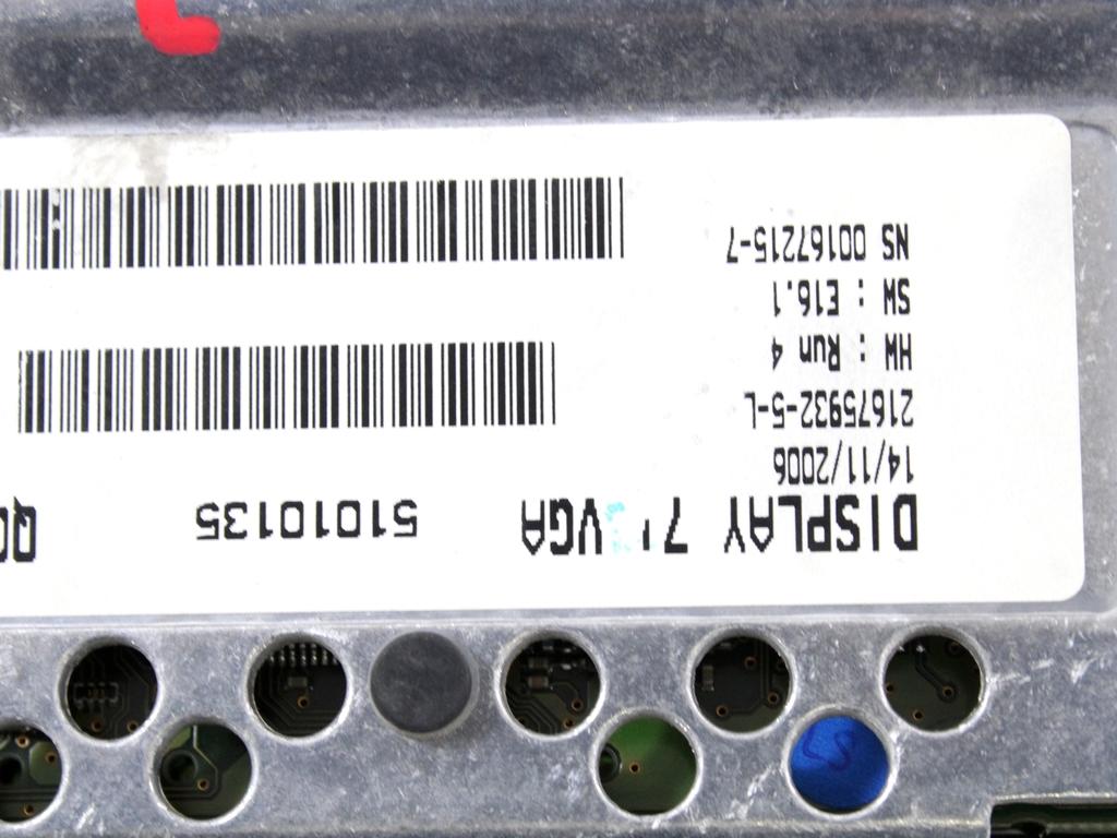 NAVIGCIJA  OEM N. A2518700889 ORIGINAL REZERVNI DEL MERCEDES CLASSE R W251 (2005 - 2010)DIESEL LETNIK 2007