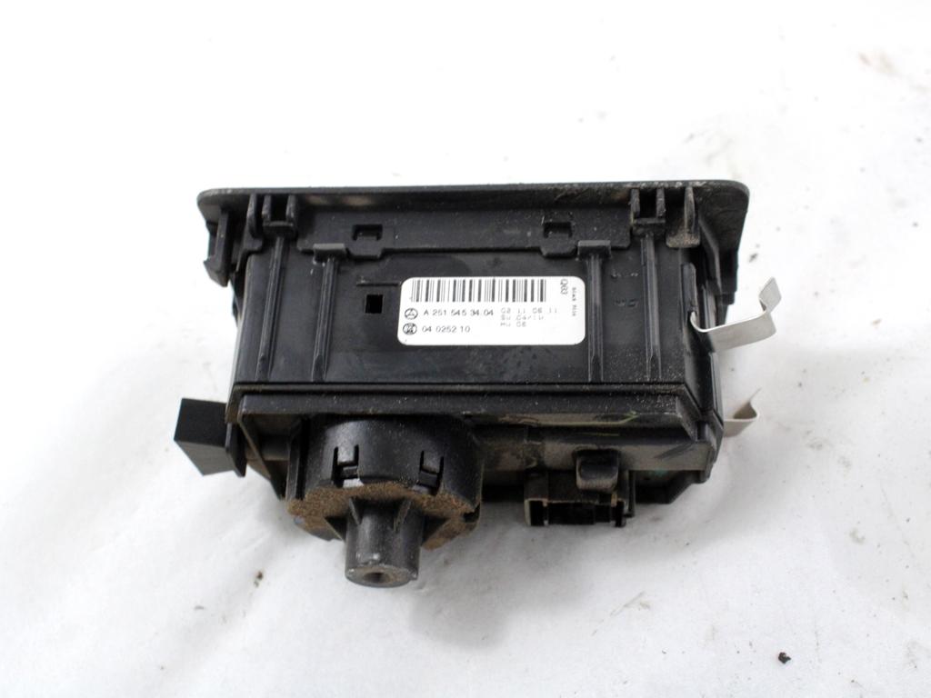 GLAVNO STIKALO LUCI OEM N. A2515453404 ORIGINAL REZERVNI DEL MERCEDES CLASSE R W251 (2005 - 2010)DIESEL LETNIK 2007