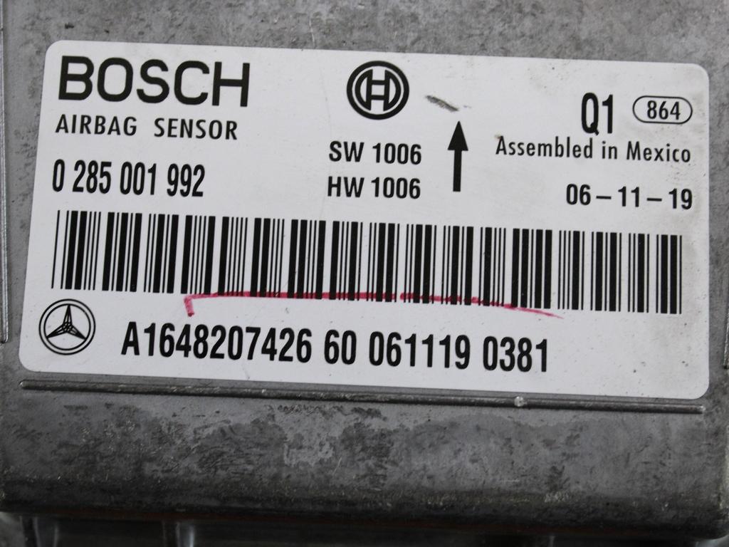 KIT AIRBAG KOMPLET OEM N. 19056 KIT AIRBAG COMPLETO ORIGINAL REZERVNI DEL MERCEDES CLASSE R W251 (2005 - 2010)DIESEL LETNIK 2007