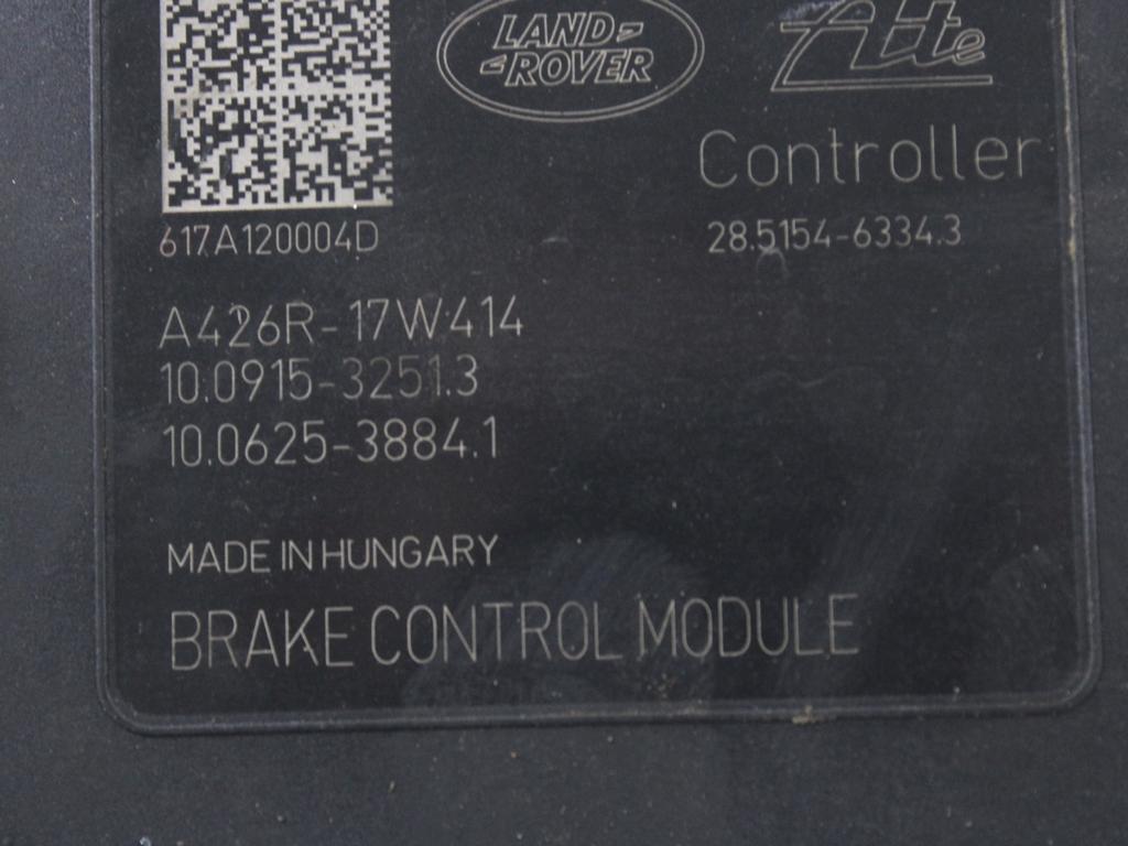 ABS AGREGAT S PUMPO OEM N. JJ32-2C405-AB ORIGINAL REZERVNI DEL LAND ROVER RANGE ROVER EVOQUE L538 R (2016 - 2019)DIESEL LETNIK 2017