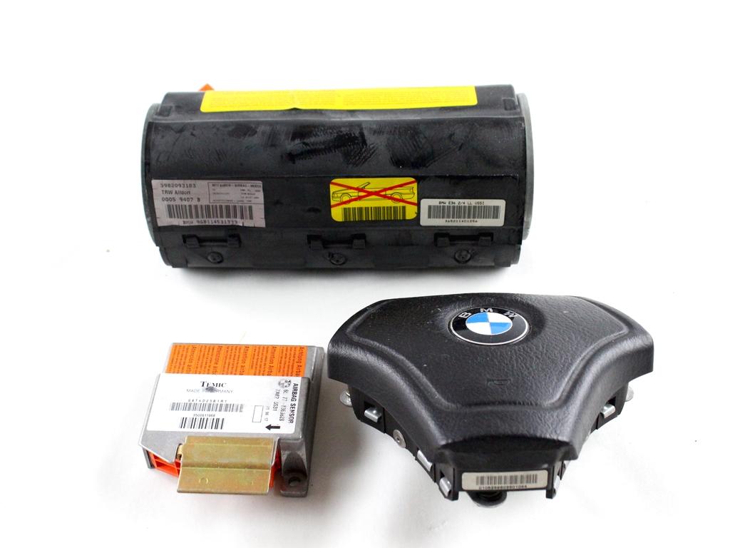 KIT AIRBAG KOMPLET OEM N. 5102 KIT AIRBAG COMPLETO ORIGINAL REZERVNI DEL BMW SERIE 3 E36 BER/SW/COUPE/CABRIO (1990 - 2000) BENZINA LETNIK 1996