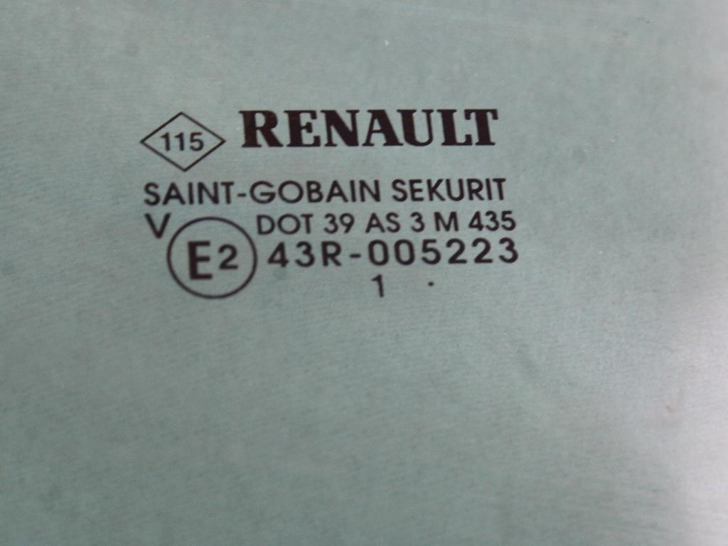 ZADNJA LEVA STEKLO OEM N. 8200676273 ORIGINAL REZERVNI DEL RENAULT CLIO BR0//1 CR0/1 KR0/1 MK3 R (05/2009 - 2013) BENZINA LETNIK 2012